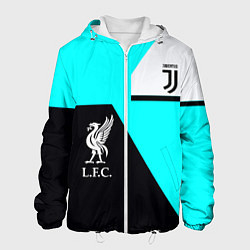 Куртка с капюшоном мужская Juventus x Liverpool geometry, цвет: 3D-белый