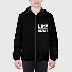 Куртка с капюшоном мужская Lim Bizkit logo, цвет: 3D-черный — фото 2