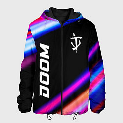 Куртка с капюшоном мужская Doom speed game lights, цвет: 3D-черный