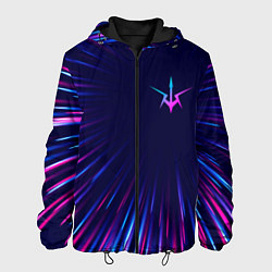 Куртка с капюшоном мужская Code Geass neon blast lines, цвет: 3D-черный