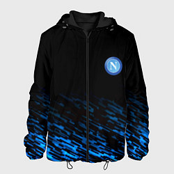 Куртка с капюшоном мужская Napoli fc club texture, цвет: 3D-черный