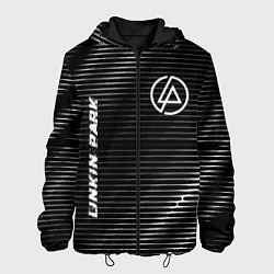 Куртка с капюшоном мужская Linkin Park metal rock lines, цвет: 3D-черный