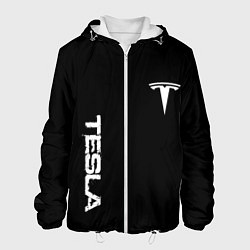 Мужская куртка Tesla logo white