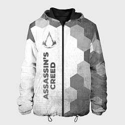 Мужская куртка Assassins Creed - white gradient по-вертикали