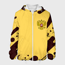 Мужская куртка Герб РФ текстура ретро