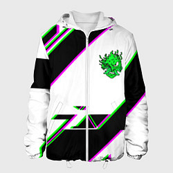 Мужская куртка Cyberpunk logo geometry