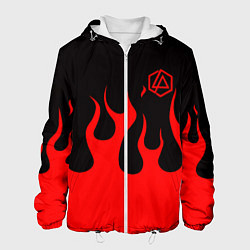 Мужская куртка Linkin park logo fire