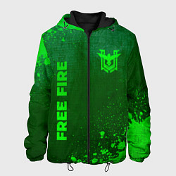 Мужская куртка Free Fire - green gradient вертикально