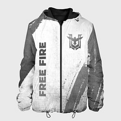 Мужская куртка Free Fire - white gradient вертикально