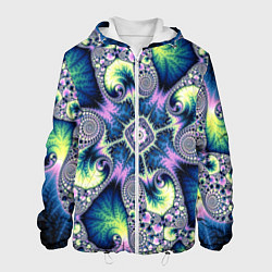 Мужская куртка Оптический фрактал абстрактные узоры