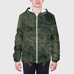 Куртка с капюшоном мужская Морская сеть, цвет: 3D-белый — фото 2