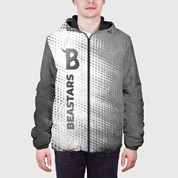 Куртка с капюшоном мужская Beastars - white gradient по-вертикали, цвет: 3D-черный — фото 2
