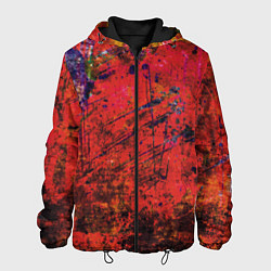 Мужская куртка Абстракция - dark red grunge