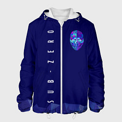 Куртка с капюшоном мужская Mortal Kombat - Саб-Зиро, цвет: 3D-белый