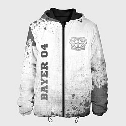 Куртка с капюшоном мужская Bayer 04 - white gradient вертикально, цвет: 3D-черный