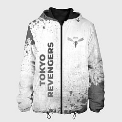 Куртка с капюшоном мужская Tokyo Revengers - white gradient вертикально, цвет: 3D-черный