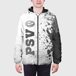 Куртка с капюшоном мужская PSV - white gradient по-вертикали, цвет: 3D-черный — фото 2