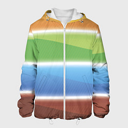 Куртка с капюшоном мужская Просвет, цвет: 3D-белый