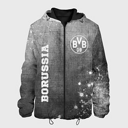 Куртка с капюшоном мужская Borussia - grey gradient вертикально, цвет: 3D-черный