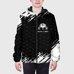 Куртка с капюшоном мужская Король и шут краски броня, цвет: 3D-черный — фото 2