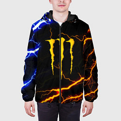 Куртка с капюшоном мужская Monster energy storm, цвет: 3D-черный — фото 2