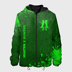 Куртка с капюшоном мужская Hunter x Hunter - green gradient вертикально, цвет: 3D-черный