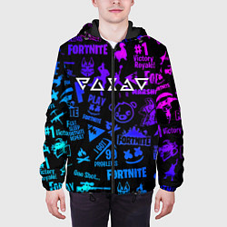 Куртка с капюшоном мужская Ведьмак логотипы игр, цвет: 3D-черный — фото 2