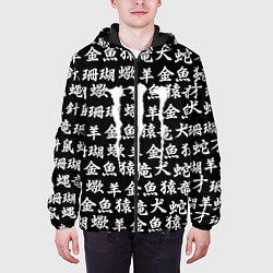 Куртка с капюшоном мужская Monster energy japan pattern, цвет: 3D-черный — фото 2