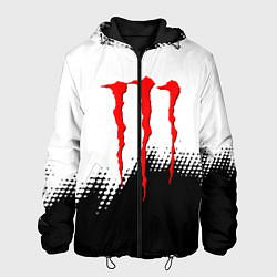 Мужская куртка Monster energy чёрно белые краски