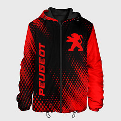 Мужская куртка Peugeot - red gradient вертикально