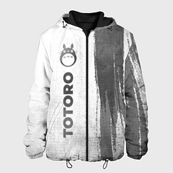 Мужская куртка Totoro - white gradient по-вертикали