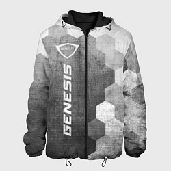 Куртка с капюшоном мужская Genesis - grey gradient по-вертикали, цвет: 3D-черный