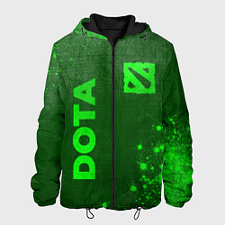 Куртка с капюшоном мужская Dota - green gradient вертикально, цвет: 3D-черный
