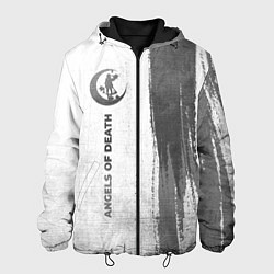 Куртка с капюшоном мужская Angels of Death - white gradient по-вертикали, цвет: 3D-черный
