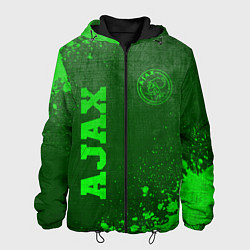 Куртка с капюшоном мужская Ajax - green gradient вертикально, цвет: 3D-черный