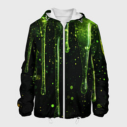 Мужская куртка Зеленая объемная слизь