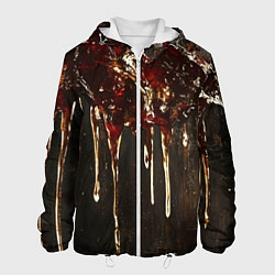 Мужская куртка Стекающий мед - текстура