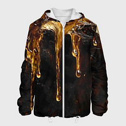 Мужская куртка Стекающий мед - текстура