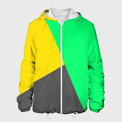 Мужская куртка Жёлто-серо-зелёный трёхцветный