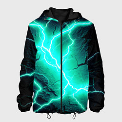 Мужская куртка Color light blue black