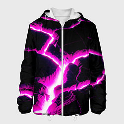 Куртка с капюшоном мужская Color pink black, цвет: 3D-белый