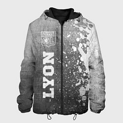 Куртка с капюшоном мужская Lyon - grey gradient по-вертикали, цвет: 3D-черный