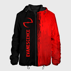 Мужская куртка Evanescence - red gradient по-вертикали