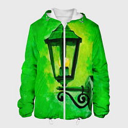 Мужская куртка Уличный зелёный фонарь