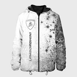 Мужская куртка Lamborghini - white gradient по-вертикали
