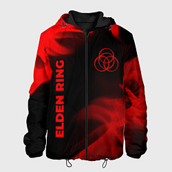 Куртка с капюшоном мужская Elden Ring - red gradient вертикально, цвет: 3D-черный