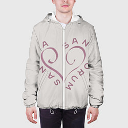 Куртка с капюшоном мужская Святая святых, цвет: 3D-белый — фото 2