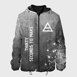 Мужская куртка Thirty Seconds to Mars - grey gradient вертикально