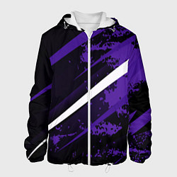 Мужская куртка Color black purple line
