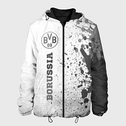 Куртка с капюшоном мужская Borussia - white gradient по-вертикали, цвет: 3D-черный
